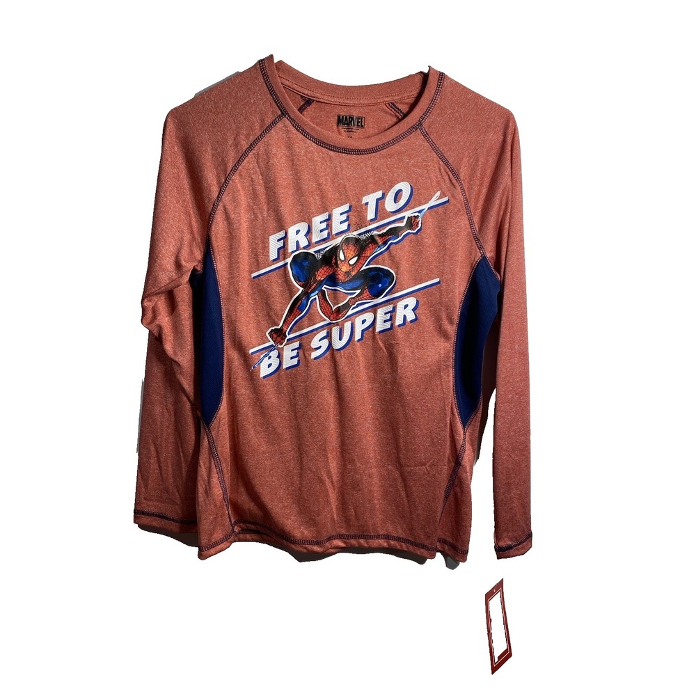 marvel boys long sleeve spider man shirt size 14